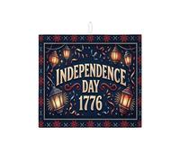 Independence Day, tappetino scolapiatti per cucina, lanterna vintage, assorbente, tappetino scolapiatti in microfibra, decorazione per feste estive, 40,6 x 45,7 cm