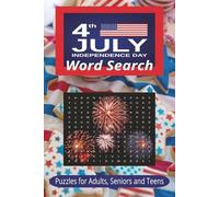 Independence Day Word Search Puzzle Book: Word Searches with Easy to Read Print about Independence Day, 4th of July and More | 6x9 Inches, 110 Pages | ... … Gift for Vacations, Holidays and Free Times