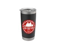 Independence Hall Philadelphia Pennsylvania Philly Pretzel Bicchiere termico in acciaio inox doppia parete