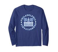 Independence Hall Philadelphia Pennsylvania Philly Pretzel Maglia a Manica