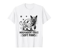 Independent Grace Soft Paws - Gatti per amanti dei gatti Maglietta