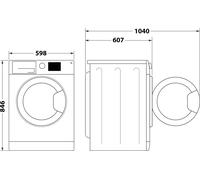 Asciugatrice INDESIT 10 Kg Classe A++ a Pompa di Calore CYD102DWWIT [EEK: A]