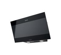INDESIT - Cappa Decorativa Inclinata 80cm 647m3/h Vetro/nero - Ihvp83flmk