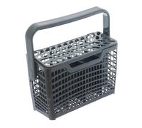 Indesit, cestello per posate per lavastoviglie con griglia e manico sottile, 8 scomparti, 24,5 x 8,5 x 23 cm