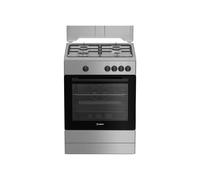 Indesit Cucina a gas I6GGKMS 60 cm 4 fuochi Forno gas Acciaio inox A+ Libera installazione
