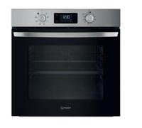 Indesit IO 255H X - Forno Multifunzione Da Incasso, Elettrico, Ventilato 71L, Acciaio Inox, Classe A. Turn And Go, Click And Go, Grill Integrale Reclinabile, Pulizia Vapore. 59,5 x 59,5 x 55,1cm