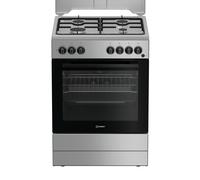 Indesit Cucina a Gas 4 Fuochi Forno Elettrico con Grill Larghezza x Profondità 60x60 cm Classe A colore Acciaio Inox - I6G3PMS