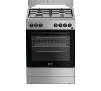 Indesit Cucina a Gas 4 Fuochi Forno Elettrico con Grill Larghezza x Profondità 60x60 cm Classe A colore Acciaio Inox - I6G3PMS