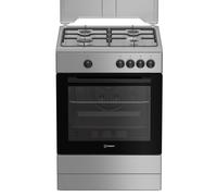Indesit Cucina a gas I6GGKMS 60 cm 4 fuochi Forno gas Acciaio inox A+ Libera installazione