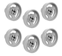 Indesit IDL40 - Set di 6 ruote e assi per cestello inferiore, per lavastoviglie