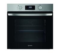 Indesit IO 255H X - Forno Multifunzione Da Incasso, Elettrico, Ventilato 71L, Acciaio Inox, Classe A. Turn And Go, Click And Go, Grill Integrale Reclinabile, Pulizia Vapore. 59,5 x 59,5 x 55,1cm
