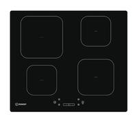 INDESIT IS 83Q60 NE PIANO COTTURA A INDUZIONE, 4 zone di cotura, dimensioni: L 59 cm, P 51 piano in Vetroceramica, Nero
