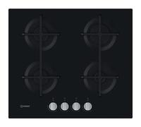 INDESIT - Piano Cottura ING 61T / BK a Gas 4 Fuochi Gas Colore Nero