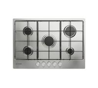 Indesit THP 752 IX/I 1 piano gas inox 75cm 5 fuochi griglie smaltate