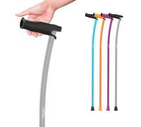 INDESmed | Bastone da Passeggio leggero - 100% Alluminio Aerospaziale - Ergonomico, impugnatura regolabile - Design moderno ed elegante - Uomo & Donna - Prodotto in Spagna, Grigio (S (155-165cm))