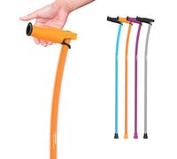 INDESmed | Bastone da Passeggio leggero - 100% Alluminio Aerospaziale - Ergonomico, impugnatura regolabile - Design moderno ed elegante - Uomo & Donna - Prodotto in Spagna, Arancione (M (165-175cm))