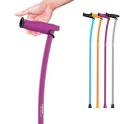 INDESmed | Bastone da Passeggio leggero - 100% Alluminio Aerospaziale - Ergonomico, impugnatura regolabile - Design moderno ed elegante - Uomo & Donna - Prodotto in Spagna, Viola (S (155-165cm))