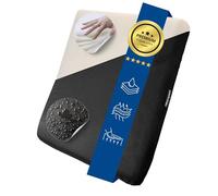 INDESMED Cuscino antidecubito in schiuma viscoelastica, antiscivolo, ergonomico e impermeabile per sedia a rotelle, ufficio, cuscino posturale, rivestimento impermeabile, lavabile, prodotto in Spagna