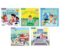 Indestructibles Series Baby Holiday 5-Book Collection Set - Chew-Proof, Rip-Proof, Waterproof Books for Babies - Baby’s First Passover, Happy Easter!, Hanukkah Baby, My Neighborhood, Home Sweet Home