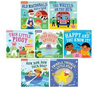 Indestructibles Series Beloved Classics 7-Book Collection Set - Baby-Proof Nursery Rhyme Books for Early Learning - Old MacDonald Had a Farm, Wheels on the Bus, This Little Piggy, Happy and You Know