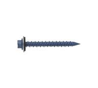 INDEX A PERFECT FIXING -HE1665115 [HEA+ARVUL]Vite di fissaggio diretto con testa esagonale, rondella stampata, acciaio al carbonio con rivestimento blu ruspert, misura: 6,5x115 mm, Ø5,250 unità