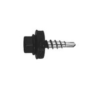 Index AFNE144835 - Vite punta ridotta copertura metallo-legno + rondella P-14 4,8 x 35 RAL 9011