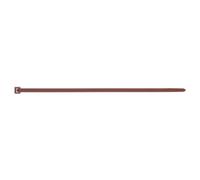 INDEX BC48290MA - Bridas de nylon dentada marron (4,8 x 290, 100 uds.) (Envase de 100 Ud.)