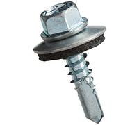 INDEX BZABE165522 - Vite autofilettante a testa esagonale, 5,5 x 22 mm, P16, set da 15 pezzi