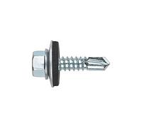 Index Fixing Systems BZABE165525 - Vite autofilettante a testa esagonale, 5,5 x 25 mm, P16, set da 15 pezzi