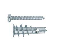 Index Fixing Systems BZTAPLAME Stecca per cartongesso Laminato, Grigio, 15 x 29 mm, Set di 4 Pezzi