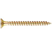 INDEX Fixing Systems TP-TO - Confezione da 30 tirafondi a testa svasata a 90°, filetto a 40° lubrificato, con rivestimento bicromato, 6 x 80 mm