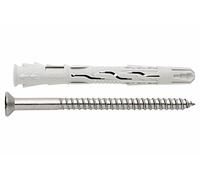 INDEX TNXA410080 - Taco de nylon universal de alto rendimiento. inoxidable a4. cabeza avellanada. homologado ete (10 x 80 10, 50 uds.) (Envase de 50 Ud.)