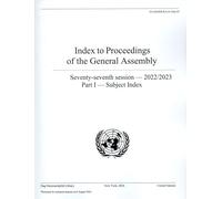 Index to Proceedings of the General Assembly 2022/2023: Part I - Subject Index