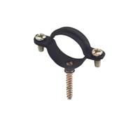 Index tubo morsetto AB della GS per gas accensione, tubi in acciaio, Tubo in rame, M6 di registrazione, vormontierte approccio vite PLASTICATO, Nero, 10 pezzi, nero, LSABGS015