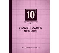 Indexed 10 Squares Per Inch Graph Paper Notebook - Pink Series | Ultra-Dense Engineering Grid with Professional Indexing: Pink Indexed Graph Notebook ... Logs & Technical Systems Design | 10 SPI