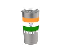 India Bandiera Desi Uomini Donne Bambini India Bicchiere termico in acciaio inox doppia parete