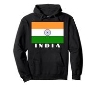 India Bandiera Desi Uomini Donne Bambini India Felpa con Cappuccio
