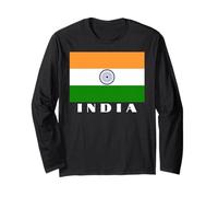 India Bandiera Desi Uomini Donne Bambini India Maglia a Manica