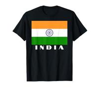 India Bandiera Desi Uomini Donne Bambini India Maglietta