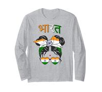 India, Bandiera Indiana, Ragazza Indiana, Ragazze Indiane Donne Maglia a Manica