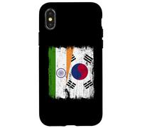 India Corea del Sud Mezza Bandiera Indiana Sud Corea Jersey Custodia per iPhone X/XS