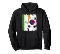 India Corea del Sud Mezza Bandiera Indiana Sud Corea Jersey Felpa con Cappuccio