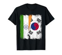 India Corea del Sud Mezza Bandiera Indiana Sud Corea Jersey Maglietta