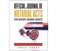 India Dugat Official Journal of Notarial Acts for Notary Signing Age (Tascabile)
