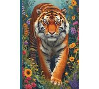 India Floral Tiger Themed Travel Journal: A lined 6x9 notebook to write about your travels in Asia