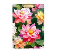 India Flower Beauty Summer Flowers_04778_3 Portablocco A4 carino portablocco per arte foro standard per classe di quinta elementare essenziali per insegnanti dimensioni 9 x 12