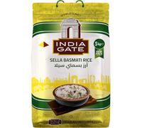 India Gate Indien Riso Sella Basmati - 5000 gr | Naturalmente stagionato, aroma autentico - ideale per biryani, pilaf e piatti di cucina asiatica e mediorientale