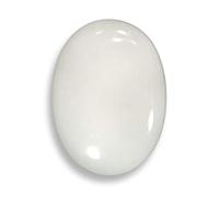 INDIA MADE - 1,25 carati - 1.500 Ratti - Opale bianco australiano - opale lattiginoso - gemma opale originale e certificata-B0DPXDXHSC, argento, zaffiro creato, argento, Zaffiro sintetico