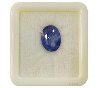 INDIA MADE 10.00 Ratti Natural Best Quailty Blue Sapphire (Neelam/Nilam) Pietra certificata in laboratorio Cylone Qualità Terra Mente Naturale Sfera Pietra preziosa sciolta per uomini e