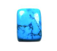 INDIA MADE 10.25 Ratti Certified Real Turquoise Gemstone 9.32 carati Forma Rettangolo Engered Firoza Stone Commercio all'ingrosso-B07K7FY1NL